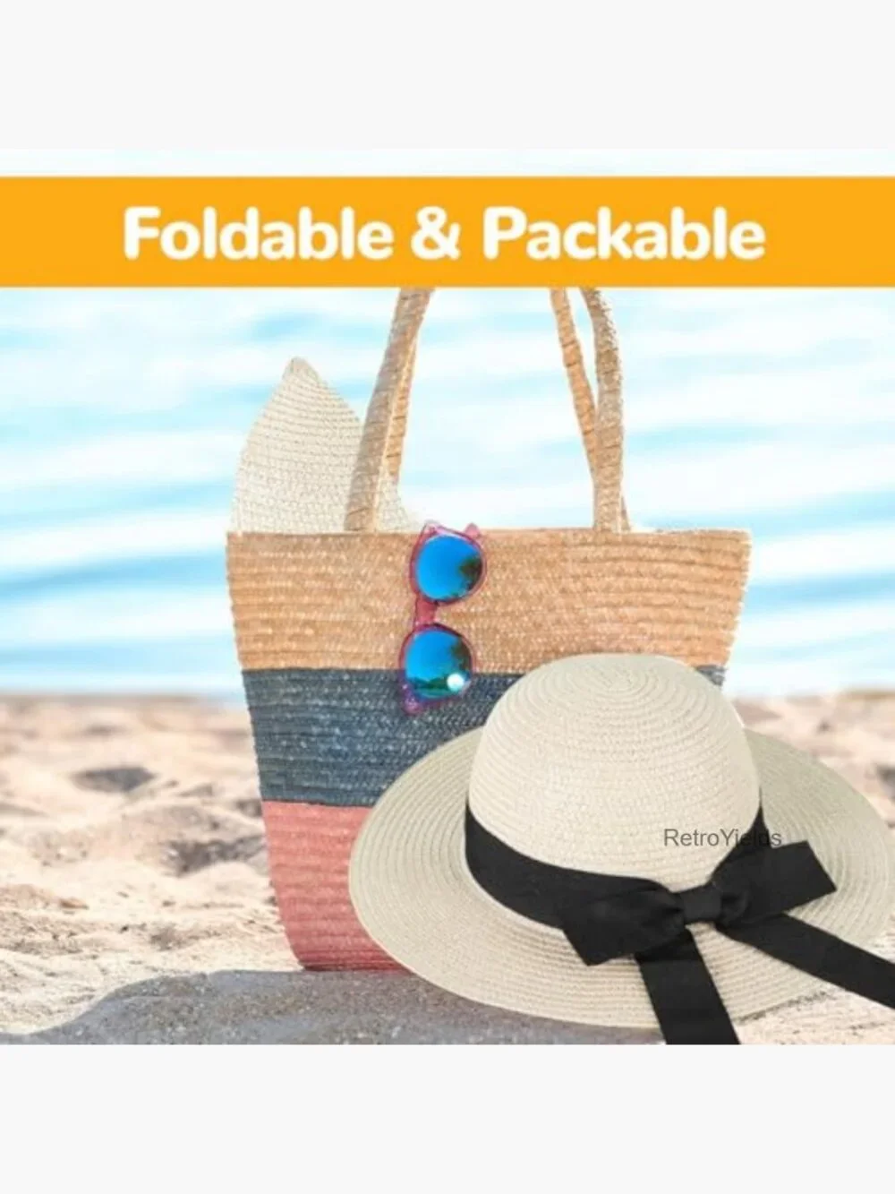 Wide Brim Straw Sun Hat with Chin Strap for Girls Ages 3-6